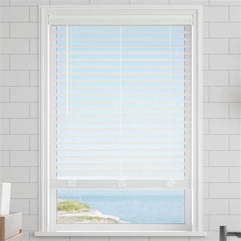 2" Classic Cordless Faux Wood Blinds | SelectBlinds.com