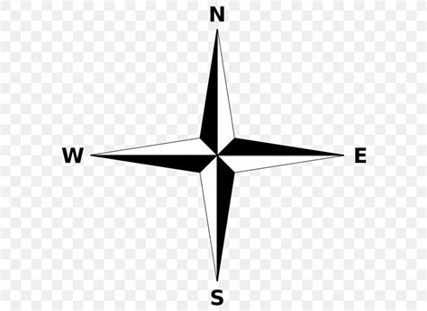 North Compass Rose Cardinal Direction Map, PNG, 600x600px, North, Black ...