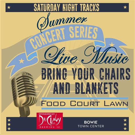 Summer Concert Series to return to Bowie Town Center this Saturday, June 11 | Bowie, MD Patch