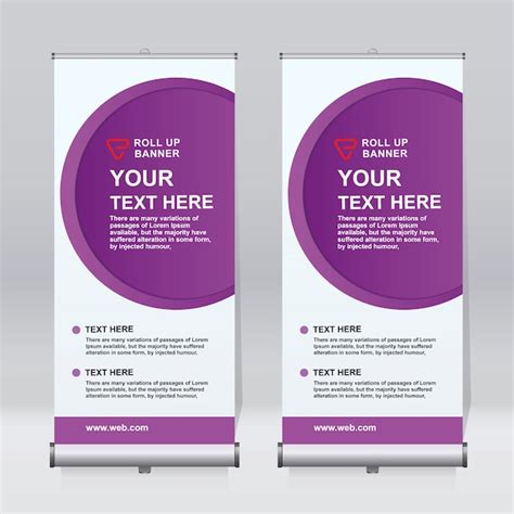 Premium Vector | Roll up banner design template