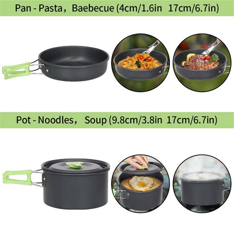 Camping Cookware Set Lightweight Portable Pan – Lucky Hub Shop