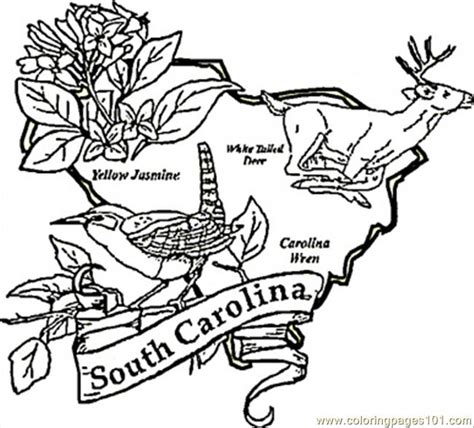 South Carolina State Flag Coloring Page Coloring Pages