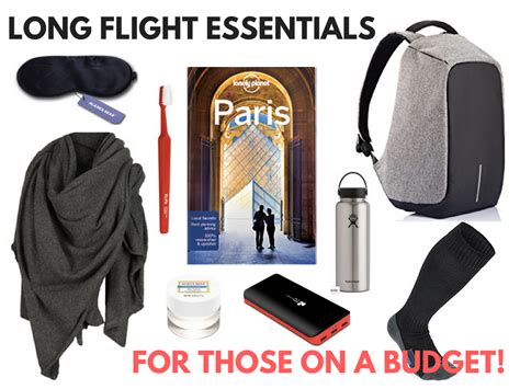 Long Flight Essentials ... For Those Stuck in Economy and on a Budget!