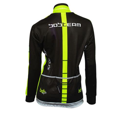 BOBTEAM Women's Winter Jacket Colors black - neon yellow