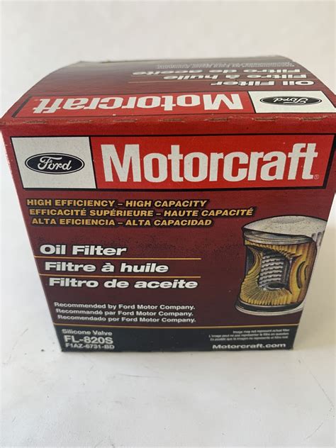 MOTORCRAFT FL820S - cross reference oil filters | oilfilter ...