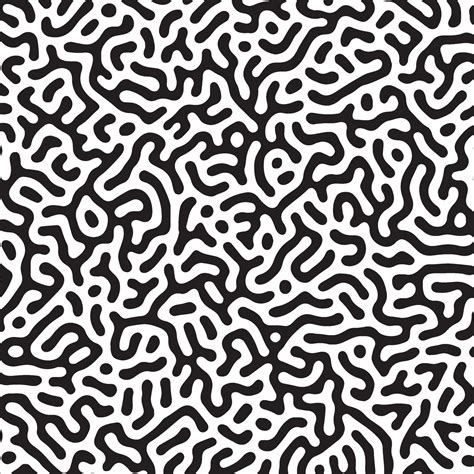 abstract Turing seamless pattern background vector, organic lines texture print design 2272232 ...