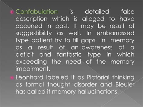 Disorders of memory | PPT