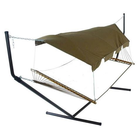 Bronze Fabric Hammock Canopy w Hardware & Extension Poles - Walmart.com ...