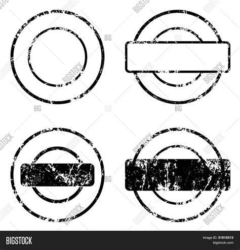 Rubber Stamp Template Vector & Photo (Free Trial) | Bigstock