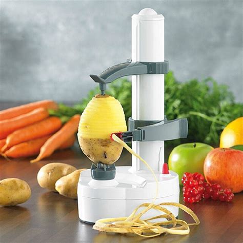 TOPCHANCES Electric Peeler Automatic Rotating Apple Peeler Potato ...