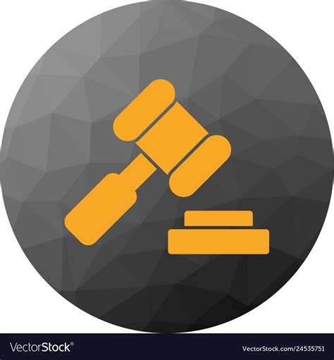 Law hammer icon Royalty Free Vector Image - VectorStock