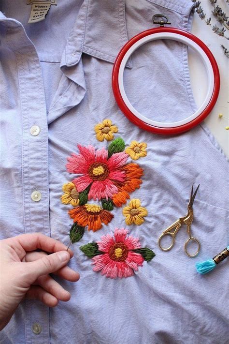 How to Embroider Clothes - Beautiful DIY Embellishments | Embroidery on ...