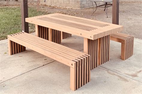 Simple Picnic Table Plans 2x4 Outdoor Furniture DIY Easy to - Etsy