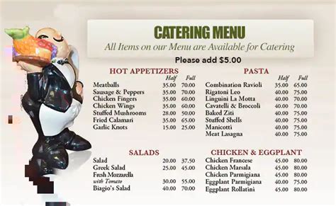 Biagio's II Menu, Menu for Biagio's II, New Tampa, Tampa Bay ...