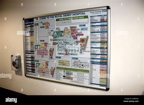 A map of the Royal Derby Hospital Stock Photo - Alamy