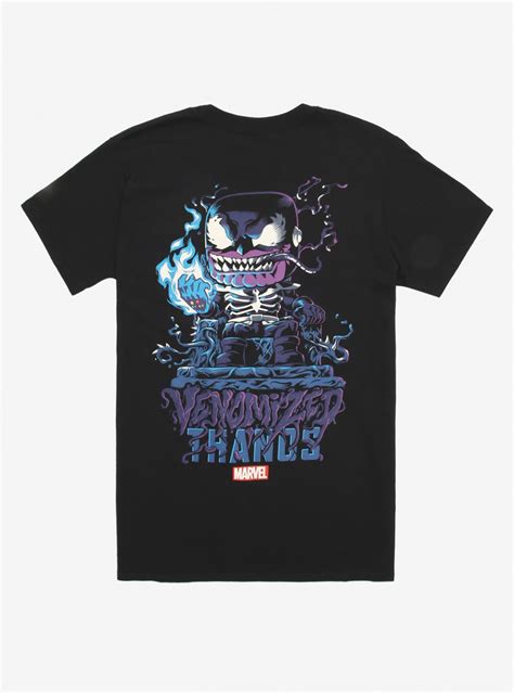 Box Lunch Exclusive Glow In The Dark Venomized Thanos Funko POP! & Tee ...