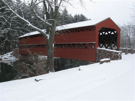 Winter Covered Bridge Wallpaper - WallpaperSafari