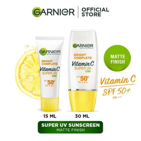 Promo Garnier Bright Complete Vitamin C Super UV Sunscreen SPF 50 ...