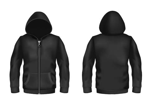 Black Zip Up Mockup - Free Vectors & PSDs to Download