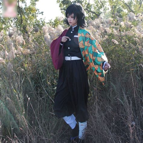 Mikasa Demon Slayer: Kimetsu no Yaiba Giyu Tomioka Cosplay Costume / Wig / Set | YesStyle