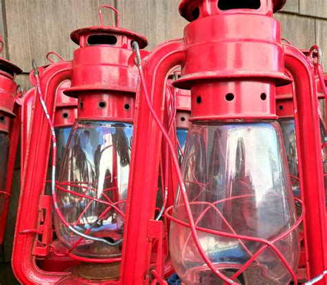 Red Camping Lanterns Free Stock Photo - Public Domain Pictures