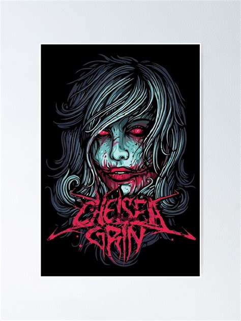 "Chelsea Grin Merch New Girl Face" Poster for Sale by ZaidiShopy ...