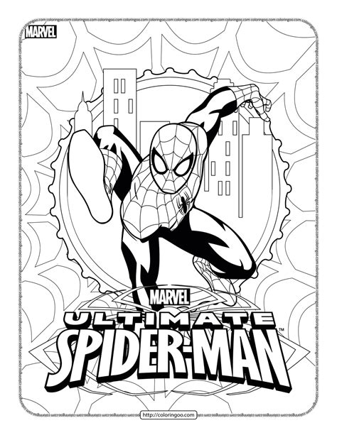 Marvel Ultimate Spider-Man Coloring Sheet