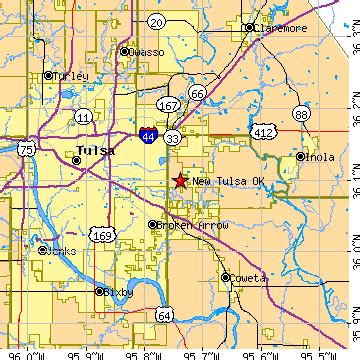 Tulsa Metro Map - ToursMaps.com