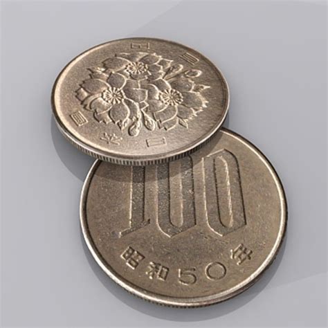 100 Yen Coin 3D Models for Download | TurboSquid