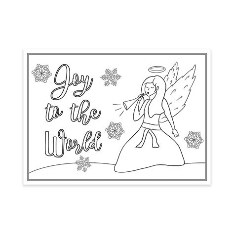 Color Me Joyful Religious Christmas Coloring Cards – The Invite Lady