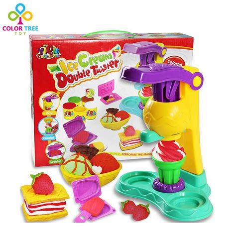 3D Color Plasticine Ice Cream Maker Ice Cream Machine Pretend Play ...