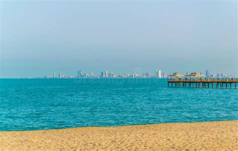 View of a Beach in the Kuwait City Stock Photo - Image of vacation ...