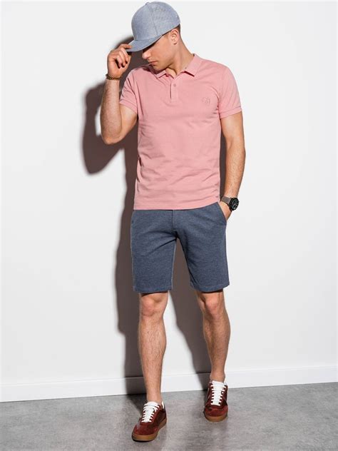 Men's plain polo shirt S1048 - powder pink | MODONE wholesale - Clothing For Men