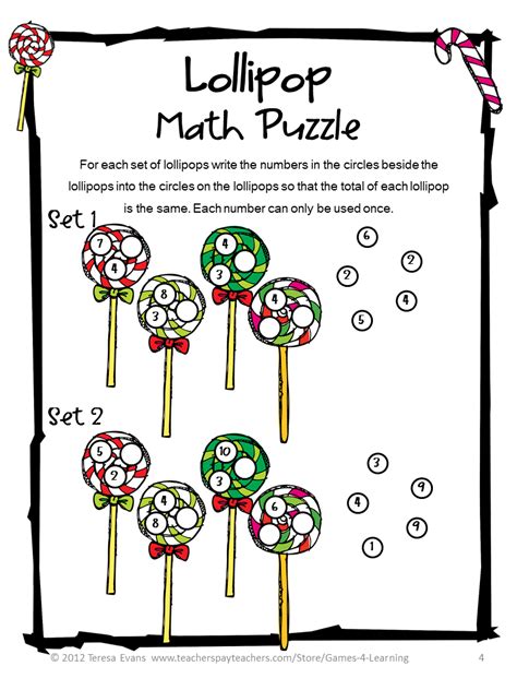 Fun Games 4 Learning: Christmas Math Freebies