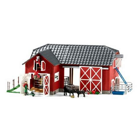 Schleich, Large Red Barn with Animal Figurines & Accessories (72102) - Walmart.com - Walmart.com