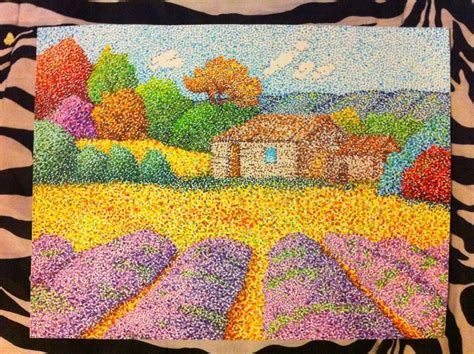 Pointillism Meadow by MarisaSarina on DeviantArt | Pointalism art, Pointillism, Stippling art