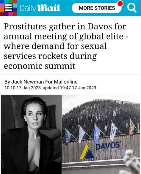 And then there's the Davos summit they don't want to mention ... Too ...