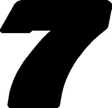 NASCAR Decals :: 7 Race Number Decal / Sticker