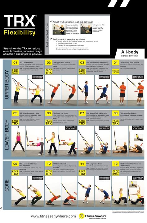 Trx Core Exercises Chart