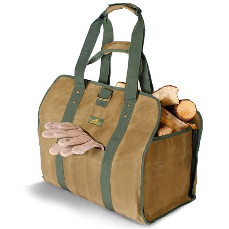 Buy 2-in-1 Firewood Carrier, Canvas Log Carrier for Firewood, Firewood ...