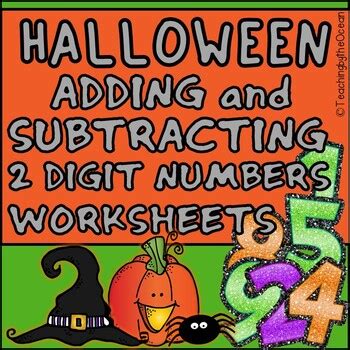 2 Digit Addition and Subtraction Worksheets - Halloween Themed | TpT