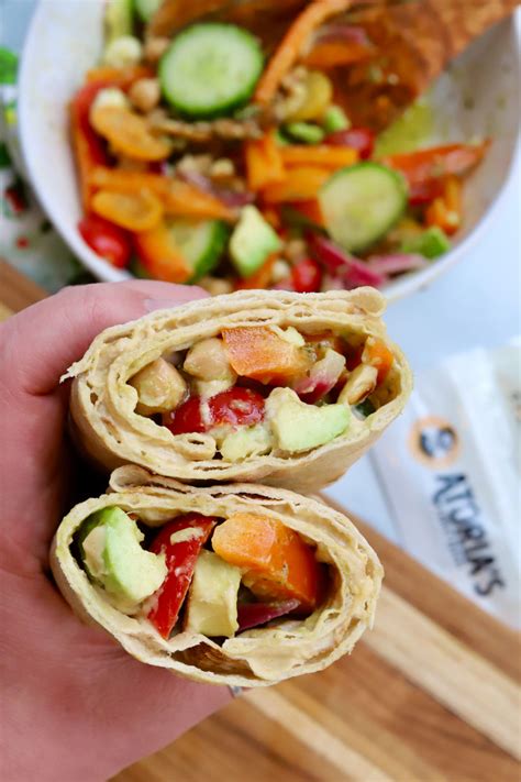 Absolutely The Best Veggie Packed Lavash Wrap - Slice of Jess