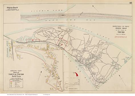 Truro Town Index Map 1910 Old Street Map Reprint North - Etsy