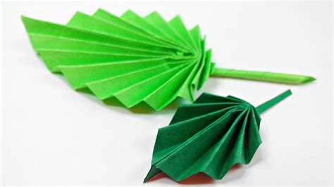 Origami leaf paper(leaves) diy design craft making tutorial easy cutting from paper step by step ...