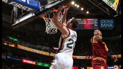 Gordon Hayward Swats LBJ and Converts the Dunk on the Other End - YouTube