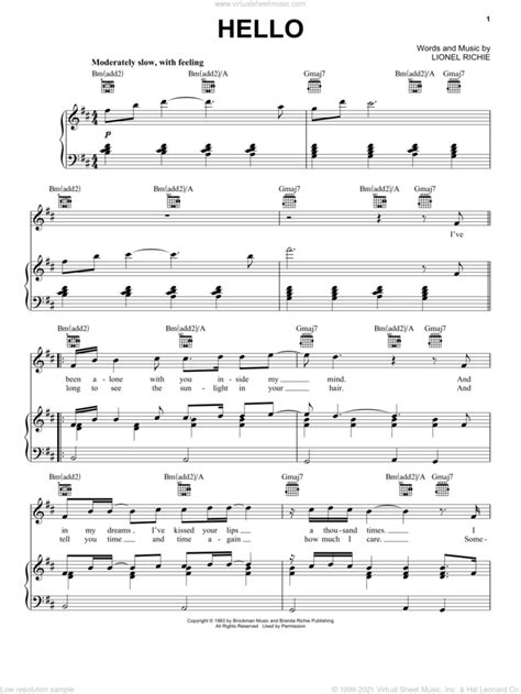 Elton John 'Hello Hello' Sheet Music Notes, Chords Download Printable ...