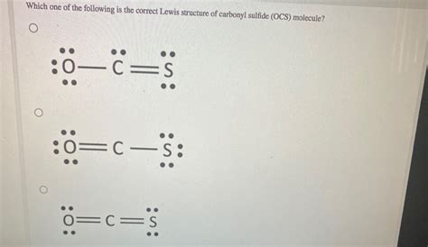 Solved Which one of the following is the correct Lewis | Chegg.com