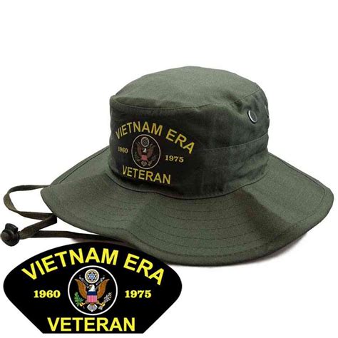 Embroidered Vietnam Veteran Boonie Hat / Vetfriends.com