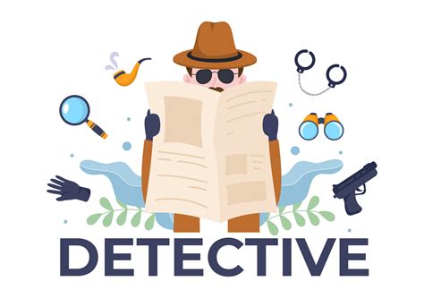 Private Investigator or Detective Who Collects Information to Solve Crimes with Equipment such ...