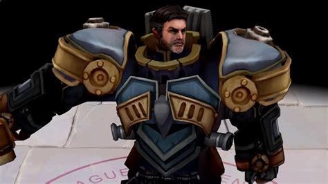 Steel Legion Garen Detailed Skin Spotlight - League of Legends - YouTube